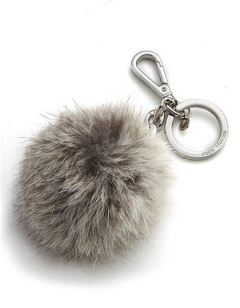 michael kors fur keychain.